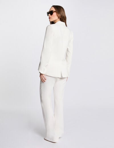 Buttoned blazer white women