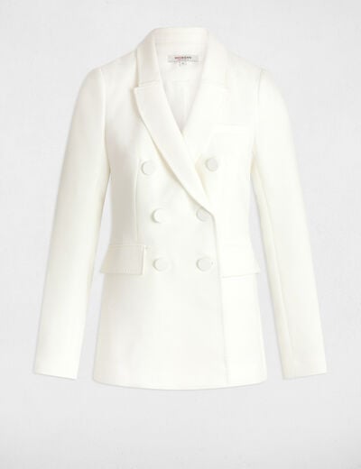 Buttoned blazer white women