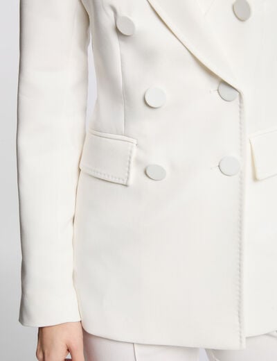 Buttoned blazer white women