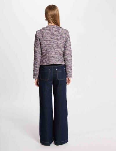 Short tweed blazer multicolor women