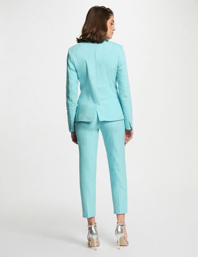 Double breasted blazer sky blue women
