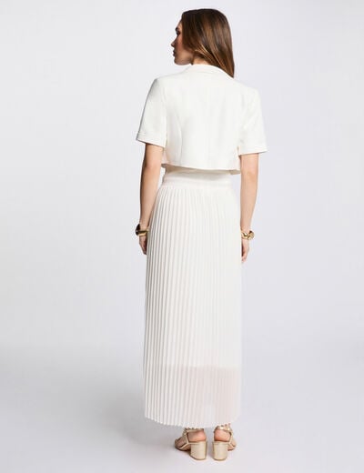 Short-sleeved bolero white women