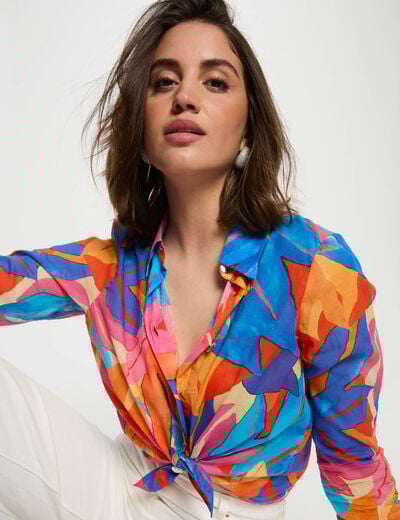 Long-sleeved shirt multicolor women