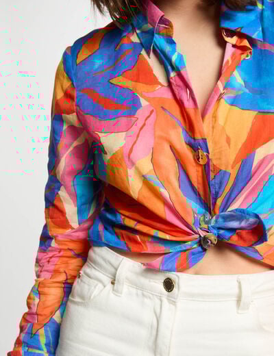 Long-sleeved shirt multicolor women