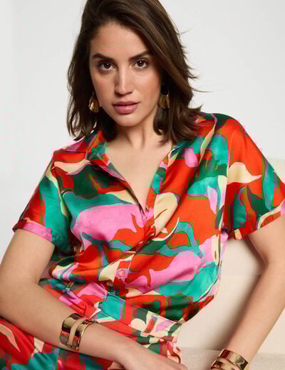 Short-sleeved shirt multicolor women