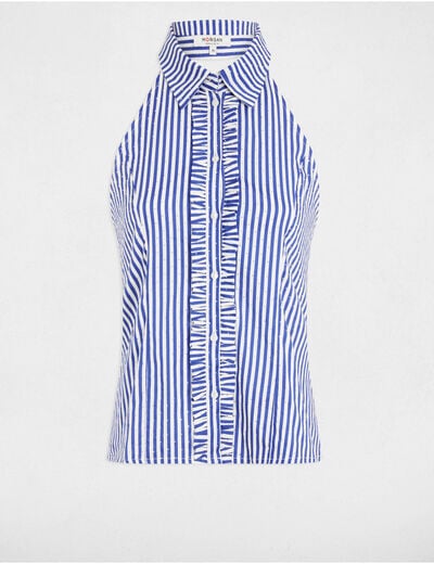 Striped sleeveless shirt multicolor women