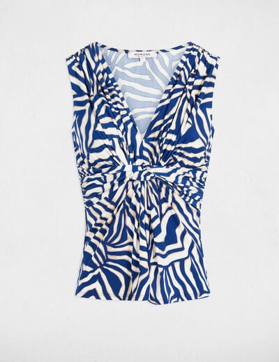 Sleeveless vest top white women