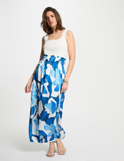 Printed maxi skirt multicolor women