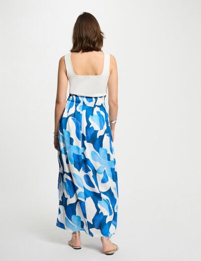 Printed maxi skirt multicolor women