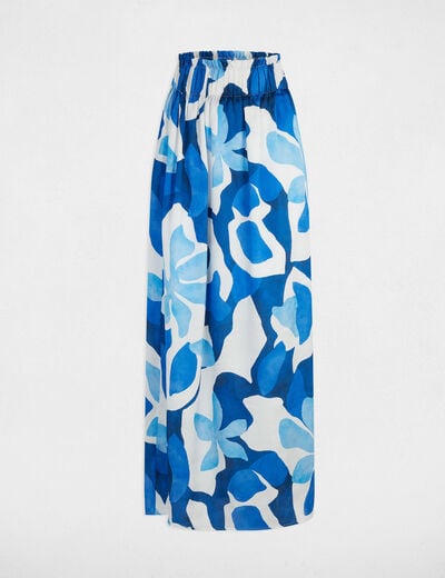 Printed maxi skirt multicolor women