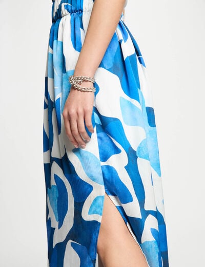 Printed maxi skirt multicolor women