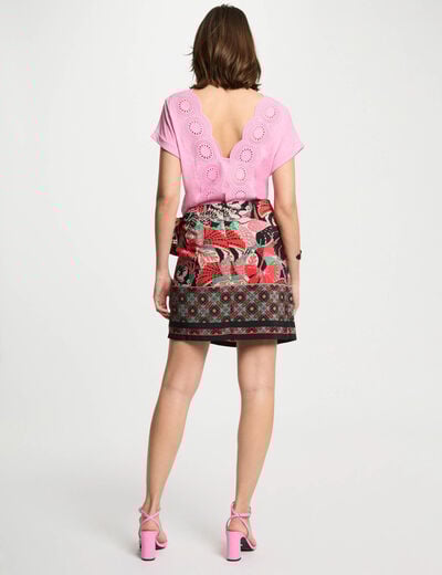 Printed tied skirt multicolor women