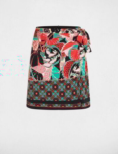 Printed tied skirt multicolor women