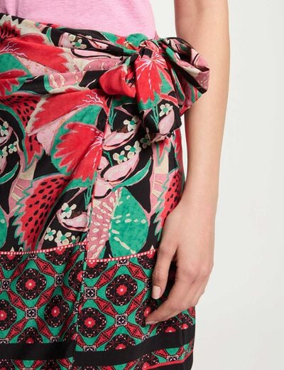 Printed tied skirt multicolor women