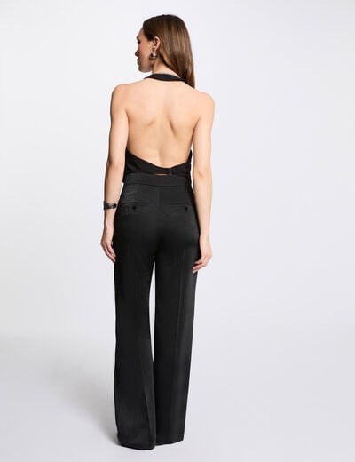 Loose wide leg trousers black women