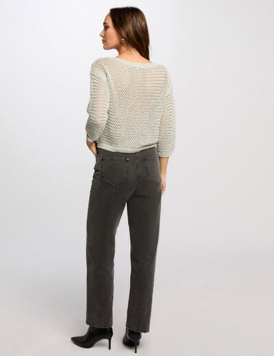 Jumper 3/4-length sleeves light green women