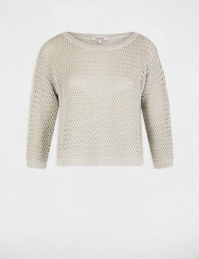 Jumper 3/4-length sleeves light green women