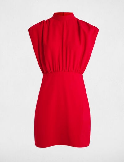 Fitted mini dress red women