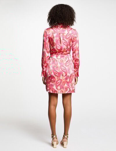 Wrap midi dress multicolor women