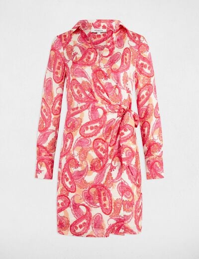Wrap midi dress multicolor women