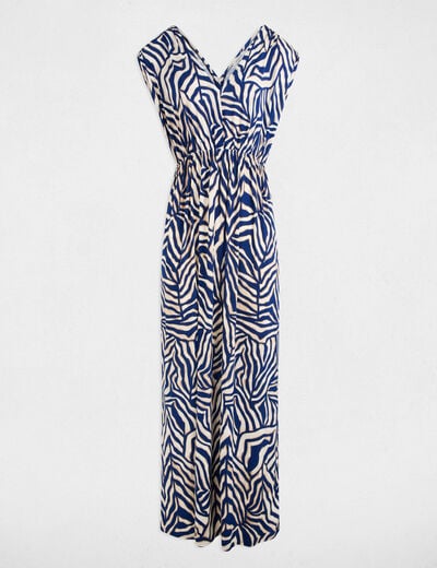 Printed maxi straight dress multicolor women