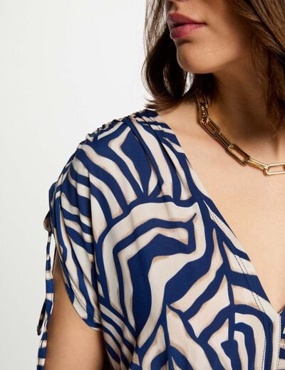 Printed maxi straight dress multicolor women