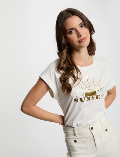 T-shirt with message white women