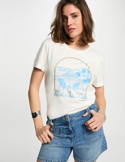 T-shirt with message white women