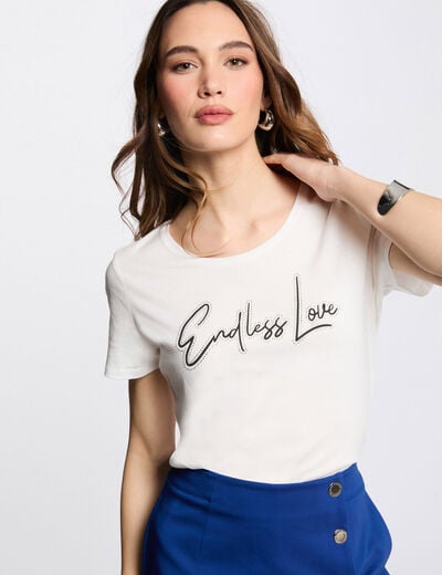 T-shirt with message white women