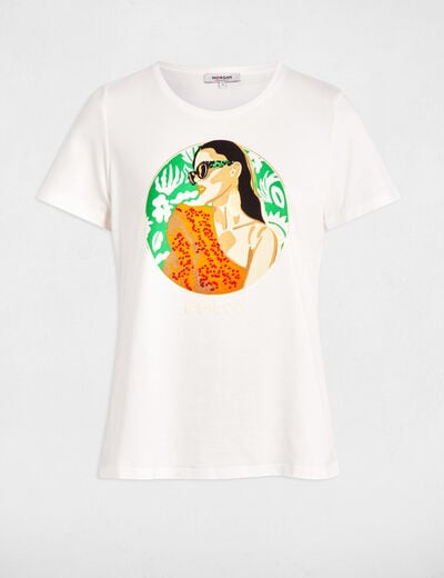 T-shirt with message white women