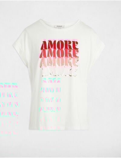 T-shirt with message white women
