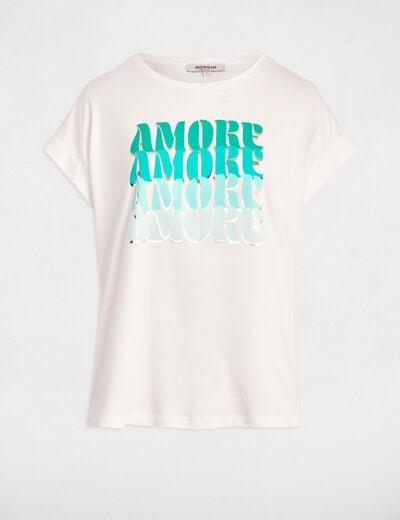 T-shirt with message white women