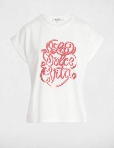 T-shirt with message white women