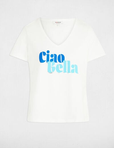 T-shirt with message white women