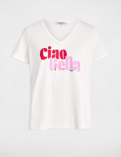 T-shirt with message white women