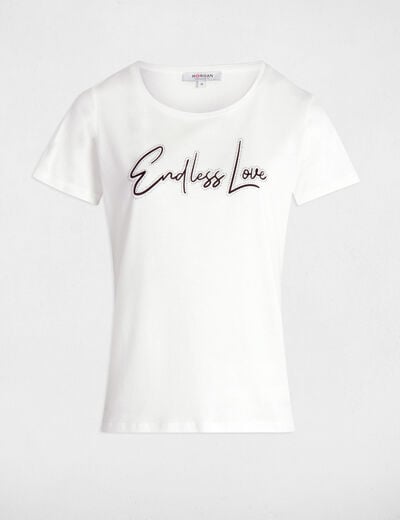 T-shirt with message white women