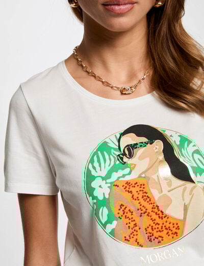 T-shirt with message white women