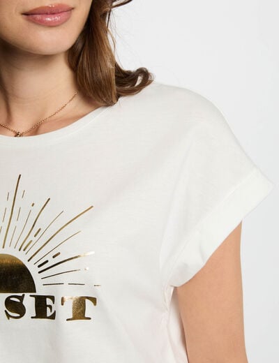 T-shirt with message white women