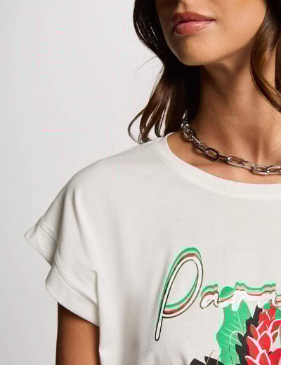 T-shirt with message white women