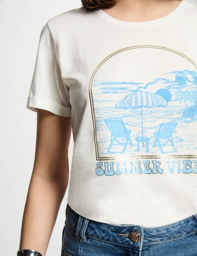 T-shirt with message white women