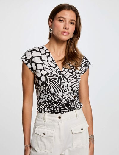 Short-sleeved t-shirt white women