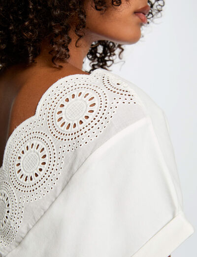 Short-sleeved t-shirt white women