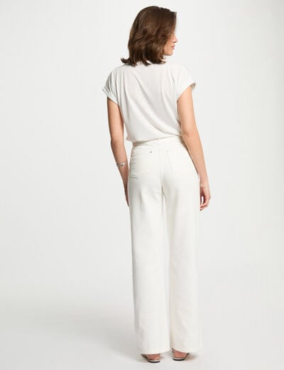 Short-sleeved t-shirt ivory women