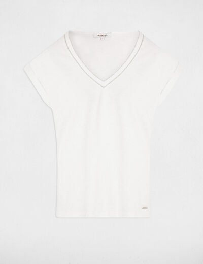 Short-sleeved t-shirt ivory women
