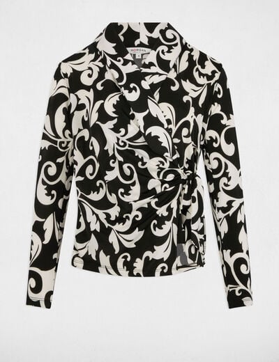 Long-sleeved t-shirt white women