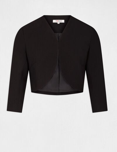 Straight jacket with 3/4-length sleeves black women
