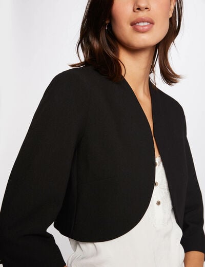 Straight jacket with 3/4-length sleeves black women
